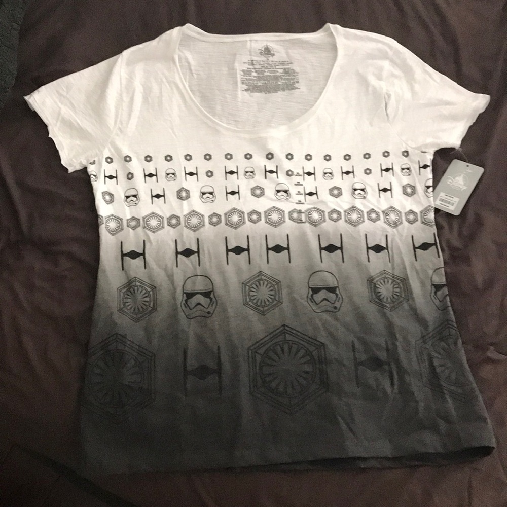 Disney Ladies Ombré Star Wars Storm Trooper Shirt